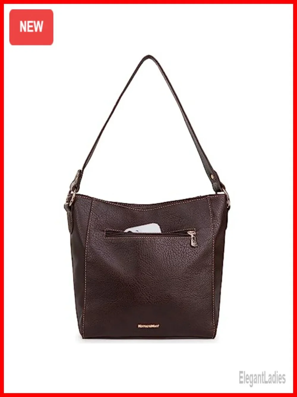Vegan Leather Hobo Bag Soft Shoulder Purse Handbag